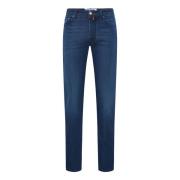 Slim Fit Blauwe Jeans, Gemaakt in Italië Jacob Cohën , Blue , Heren