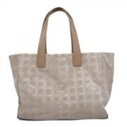 Pre-owned Nylon totes Chanel Vintage , Beige , Dames