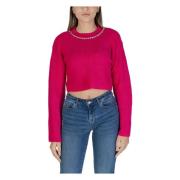 Fuchsia Trui Lange Mouw Only , Pink , Dames