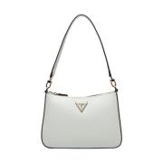 Witte Handtas met Gouden Details Guess , White , Dames