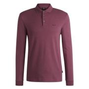 Klassiek poloshirt met lange mouwen Hugo Boss , Purple , Heren