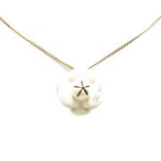 Pre-owned Metal necklaces Chanel Vintage , White , Dames