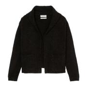 Bouclé hoodie vest los Marc O'Polo , Black , Dames