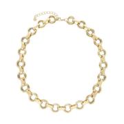 Gouden Ketting Halsketting Stijlvol Trendy Notre-v , Yellow , Dames