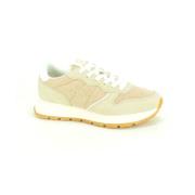 Glitter Beige Runner Sun68 , Beige , Dames