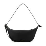 Zwarte Knoop Schoudertas Jil Sander , Black , Dames