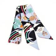 Pre-owned Silk scarves Hermès Vintage , Multicolor , Dames