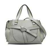 Pre-owned Leather handbags Loewe Pre-owned , Gray , Dames