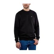 Flag Reg Sweatshirt Casual Comfortabel Stijlvol Tommy Hilfiger , Black...