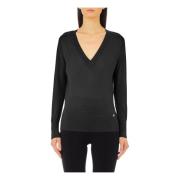 Gesloten hals trui Liu Jo , Black , Dames