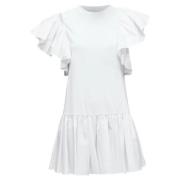 Pre-owned Cotton dresses Alexander McQueen Pre-owned , White , Dames