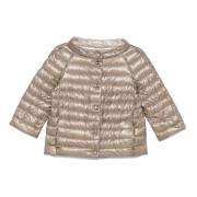 Chantilly Gewatteerde Jas in Taupe Herno , Brown , Dames