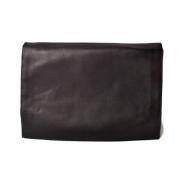 Pre-owned Leather clutches Celine Vintage , Black , Dames