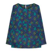 Bedrukte blouse Elena Mirò , Blue , Dames