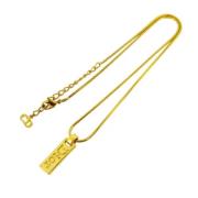 Pre-owned Metal dior-jewelry Dior Vintage , Yellow , Dames