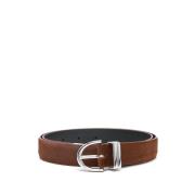 Smalle riem met zilveren hardware Khaite , Brown , Dames