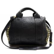 Pre-owned Leather handbags MCM Pre-owned , Black , Dames