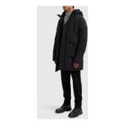 Winter Parka Jas Heren Zwart Pure Path , Black , Heren