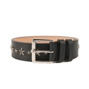 Pre-owned Leather belts Jimmy Choo Pre-owned , Black , Dames