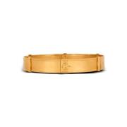 Messing riem met jeans effect Balmain , Yellow , Dames