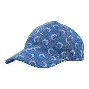 Maan Laser Denim Baseball Cap Lichtblauw Marine Serre , Blue , Unisex