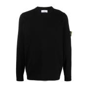 Zwarte Sweater Verhoog Garderobe Comfort Stijl Stone Island , Black , ...