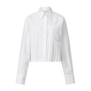 Geplooide Hemdbluse Deborah Sportmax , White , Dames