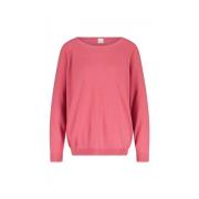 Stijlvolle Cashmere Pullover met Voor- en Achterstiksels Allude , Pink...