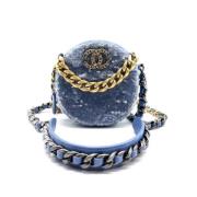 Pre-owned Canvas chanel-bags Chanel Vintage , Blue , Dames