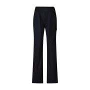 Elastische vrijetijdsbroek met riem Luisa Cerano , Black , Dames