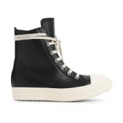 Zwarte Sneakers Luxe Stijl Rick Owens , Black , Dames