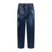 Blauwe Denim Jeans voor Mannen Dsquared2 , Blue , Heren