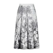 Bloemen A-lijn Rok Riani , Gray , Dames