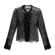 Kanten shirt Cecile Ulla Johnson , Black , Dames