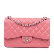 Pre-owned Leather chanel-bags Chanel Vintage , Pink , Dames