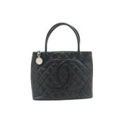 Pre-owned Leather chanel-bags Chanel Vintage , Black , Dames