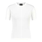 Logo T-shirt Katoen Slim Fit Y-3 , White , Dames