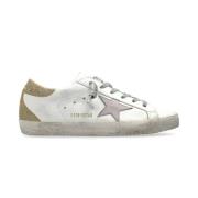 Witte sneakers met roze ster Golden Goose , White , Heren