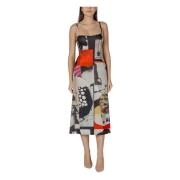 Lente/Zomer Dames Lange Jurken Collectie Desigual , Multicolor , Dames