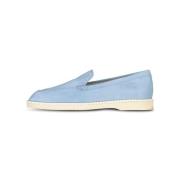 Veloursloafers Rubberen Zool Instapper Hogan , Blue , Dames