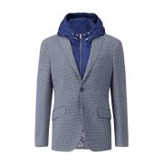 Elegante Slim-Fit Jas met Verwijderbare Inzet Etro , Blue , Heren