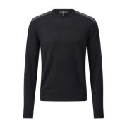 Wollen Pullover met Moderne Accenten Belstaff , Black , Heren