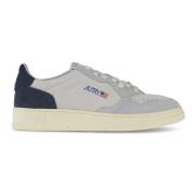 Suede Cow Leather Low Top Sneakers Autry , Gray , Heren