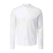 Casual Shirt met Ronde Hals Kiefermann , White , Heren