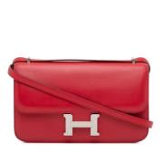 Pre-owned Leather crossbody-bags Hermès Vintage , Red , Dames