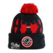 NFL Pom Pom Hat Field Sport Knit New Era , Black , Heren