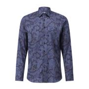 Paisley Patroon Katoenen Overhemd Etro , Blue , Heren