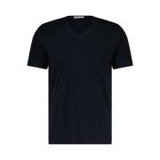 Klassiek V-hals T-shirt Stefan Brandt , Blue , Heren