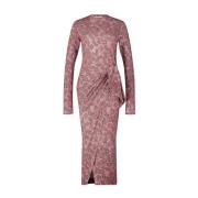 Elegante Wikkeljurk met Patroon Isabel Marant , Pink , Dames