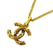 Pre-owned Metal chanel-jewelry Chanel Vintage , Yellow , Dames